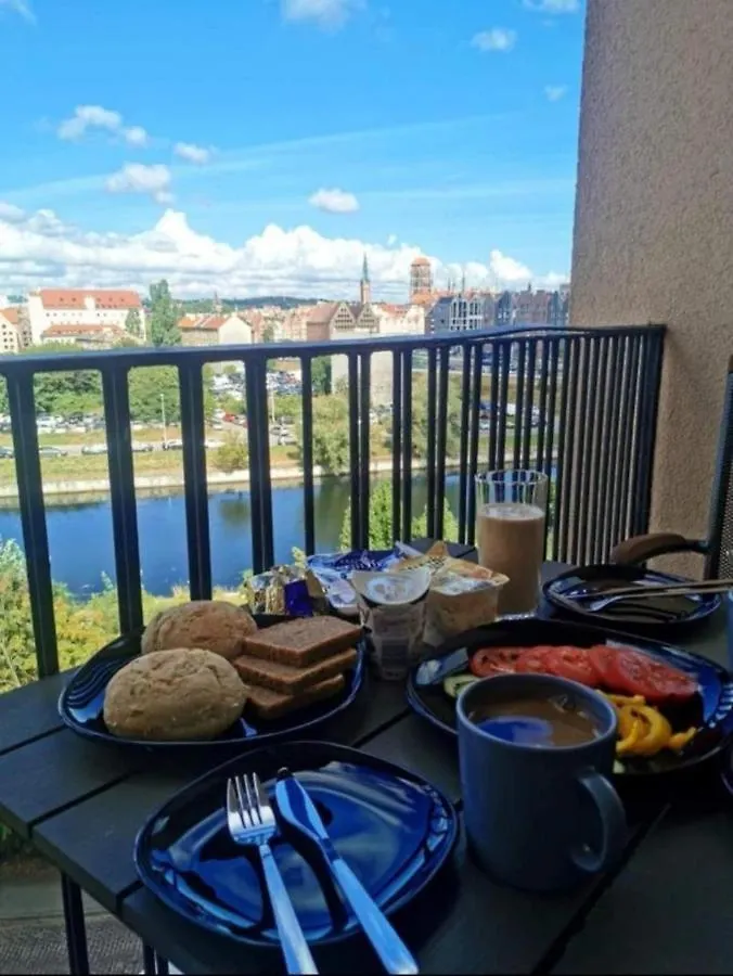 Apartmán Apartament Z Widokiem Na Motlawe Gdaňsk Polsko